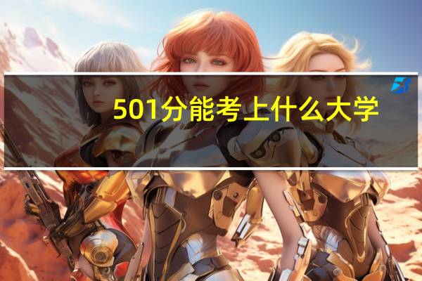 501分能考上什么大学