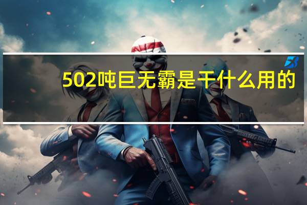 502吨巨无霸是干什么用的