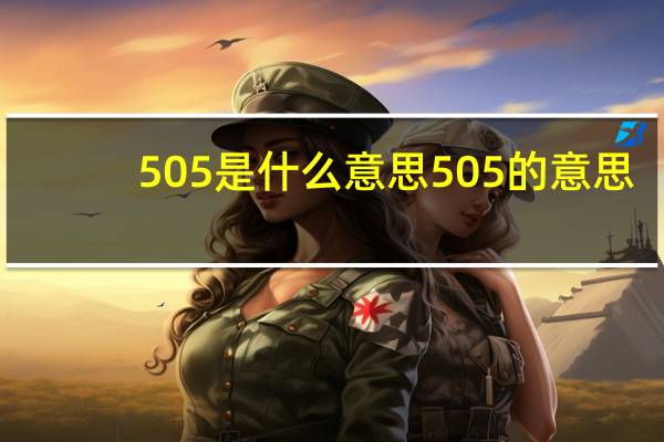 505是什么意思 505的意思