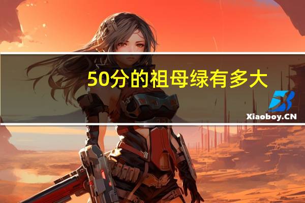 50分的祖母绿有多大