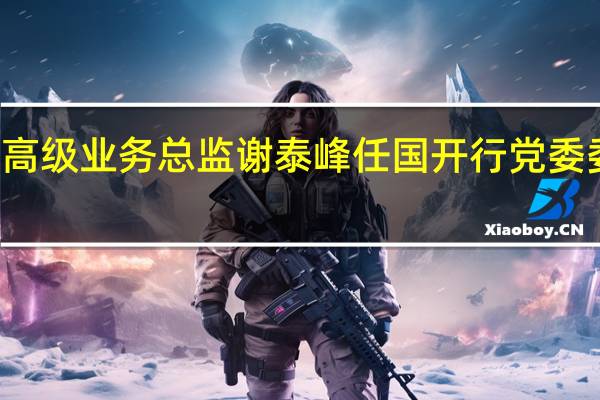 51岁工行高级业务总监谢泰峰任国开行党委委员拟任副行长