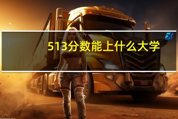 513分数能上什么大学