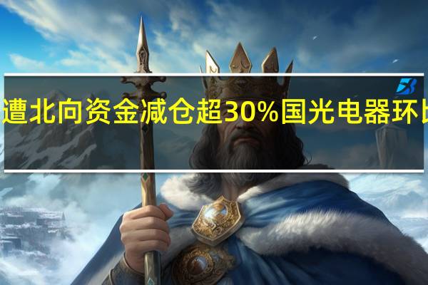 54股遭北向资金减仓超30%国光电器环比降幅最大