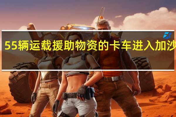 55辆运载援助物资的卡车进入加沙地带