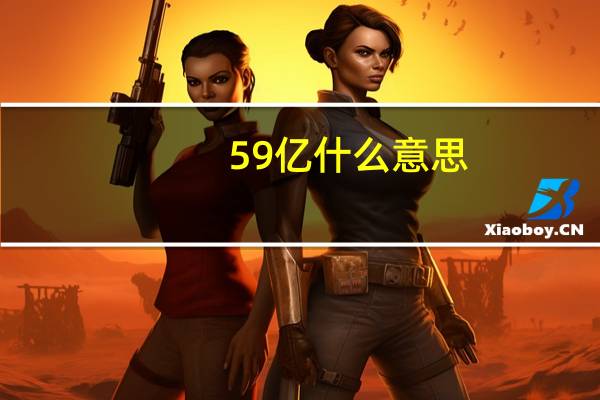 59亿什么意思
