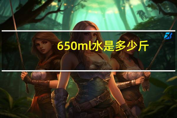 650ml水是多少斤