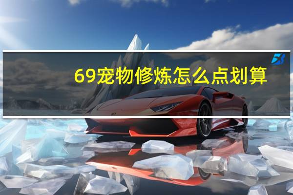 69宠物修炼怎么点划算