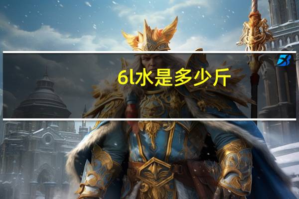 6l水是多少斤