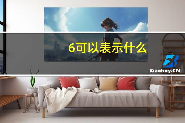 6可以表示什么
