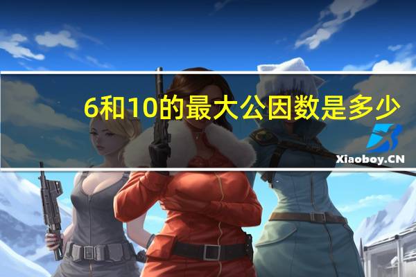6和10的最大公因数是多少