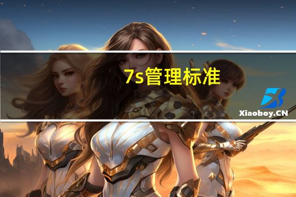 7s管理标准