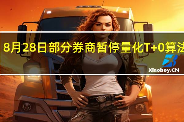 8月28日部分券商暂停量化T+0算法交易