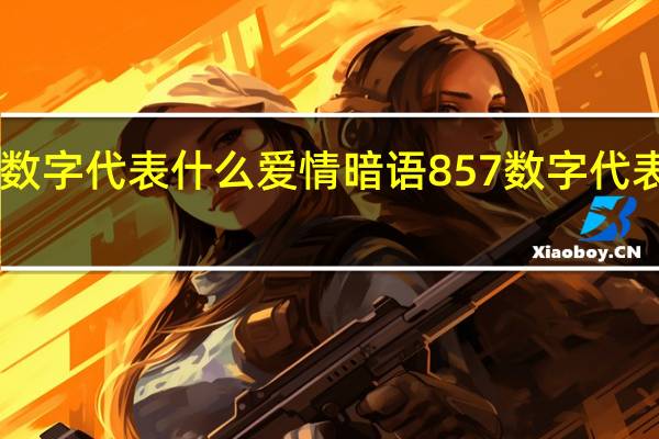 857数字代表什么爱情暗语 857数字代表什么意思