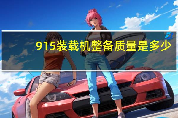 915装载机整备质量是多少