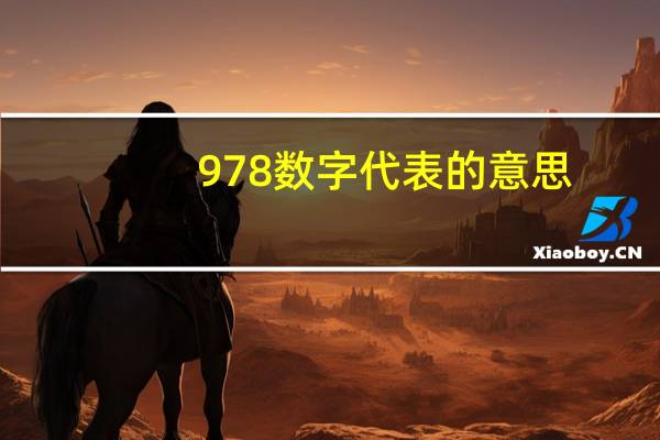 978数字代表的意思