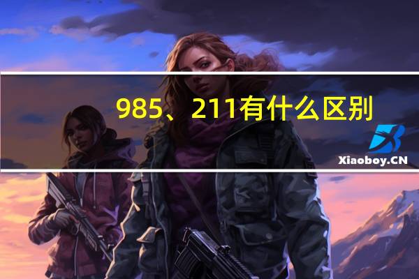 985、211有什么区别