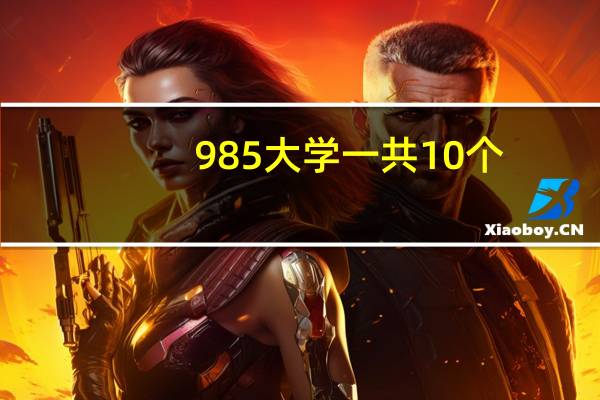 985大学一共10个