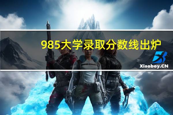 985大学录取分数线出炉