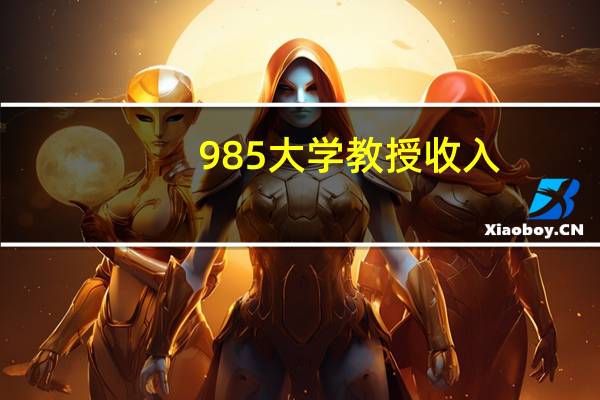 985大学教授收入