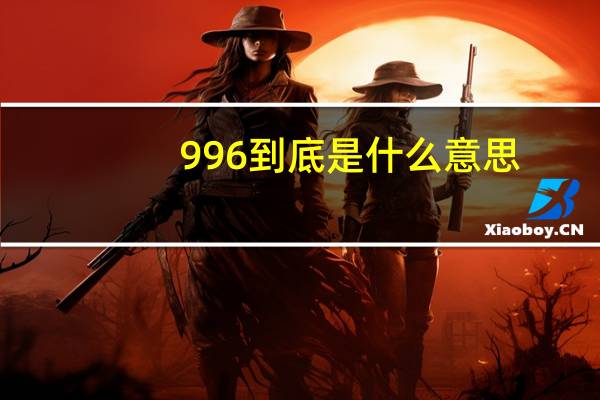 996到底是什么意思