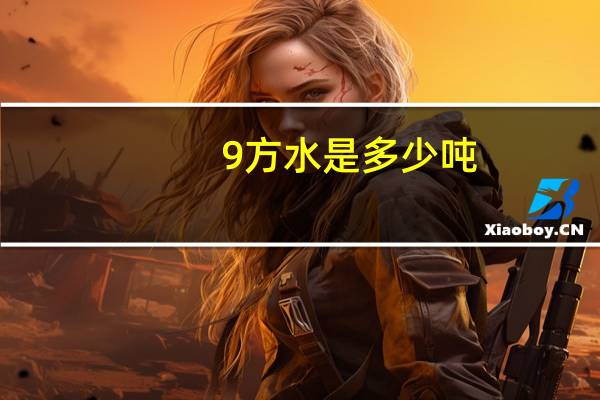 9方水是多少吨