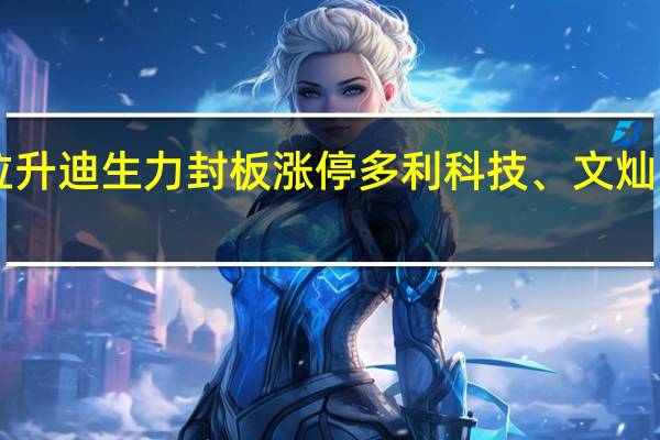 A股一体化压铸板块直线拉升迪生力封板涨停多利科技、文灿股份、爱柯迪、立中集团等跟涨