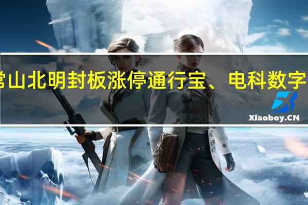 A股国资云异动拉升常山北明封板涨停通行宝、电科数字、美利云、紫光股份等跟涨