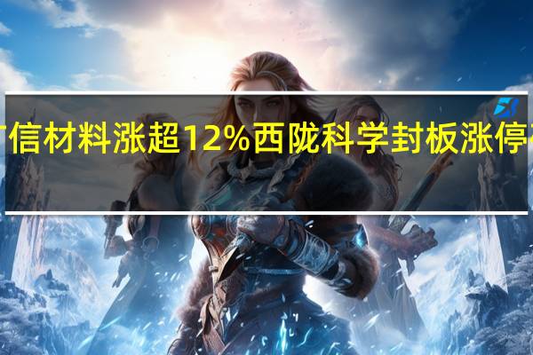 A股电子化学品板块震荡上升广信材料涨超12%西陇科学封板涨停硅烷科技、容大感光、ST瑞德等跟涨