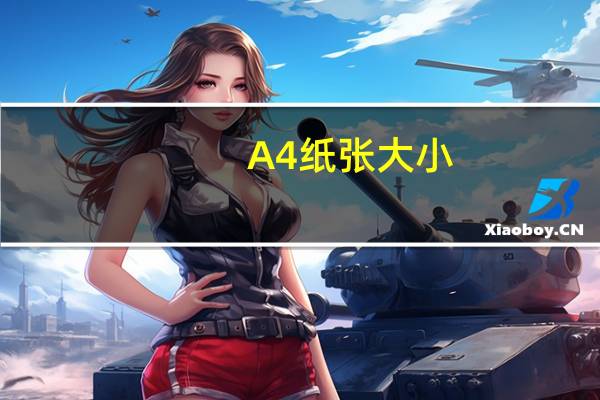 A4纸张大小