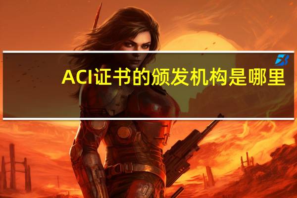 ACI证书的颁发机构是哪里