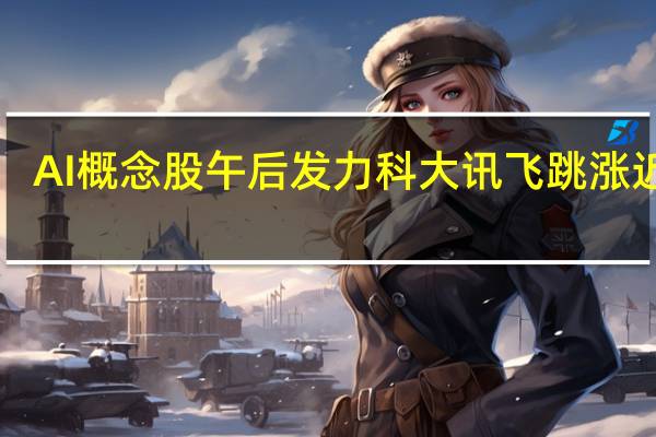 AI概念股午后发力科大讯飞跳涨近5%