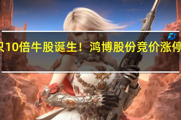 AI首只10倍牛股诞生！鸿博股份竞价涨停创历史新高