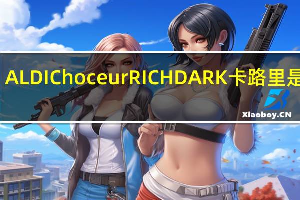 ALDI Choceur RICH DARK卡路里是多少