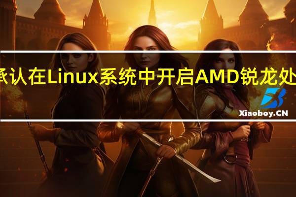 AMD承认在Linux系统中开启AMD锐龙处理器的fTPM