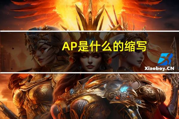 AP是什么的缩写