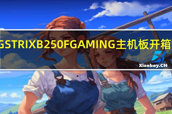 ASUSROGSTRIXB250FGAMING主机板开箱测试电竞入门选