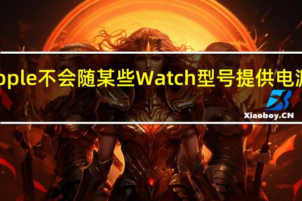 Apple不会随某些Watch型号提供电源适配器