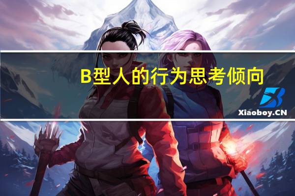 B型人的行为思考倾向