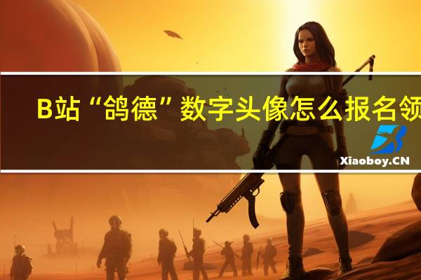 B站“鸽德”数字头像怎么报名领取-B站“鸽德”数字头像报名领取方法