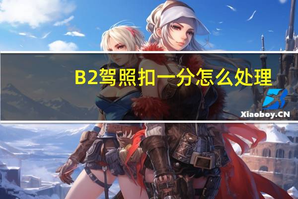 B2驾照扣一分怎么处理