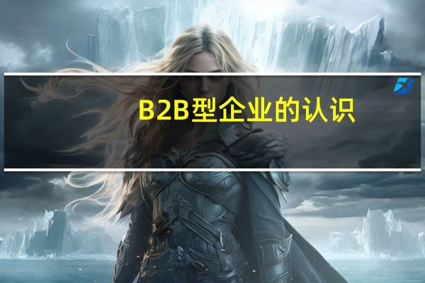B2B型企业的认识