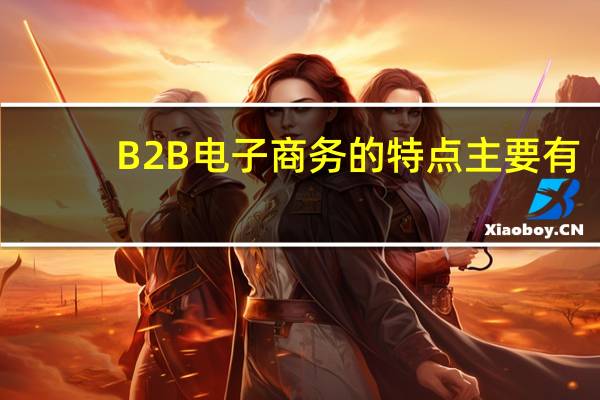 B2B电子商务的特点主要有