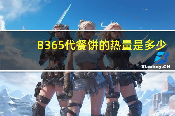B365 代餐饼的热量是多少