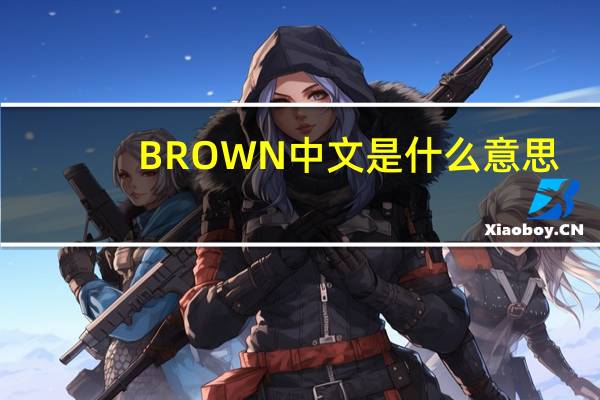 BROWN中文是什么意思