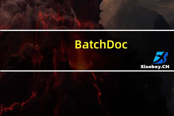 BatchDoc(Word批处理软件) V6.56 绿色免费版（BatchDoc(Word批处理软件) V6.56 绿色免费版功能简介）