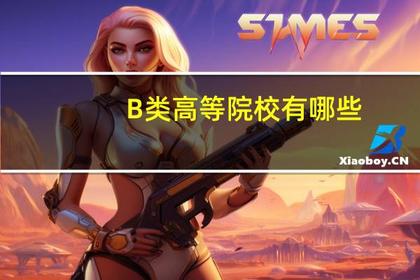 B类高等院校有哪些