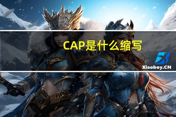 CAP是什么缩写