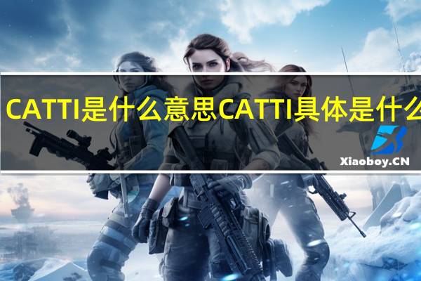 CATTI是什么意思CATTI具体是什么意思