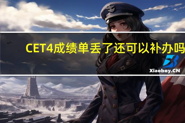 CET4成绩单丢了还可以补办吗！