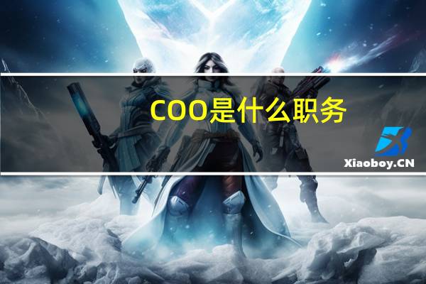 COO是什么职务